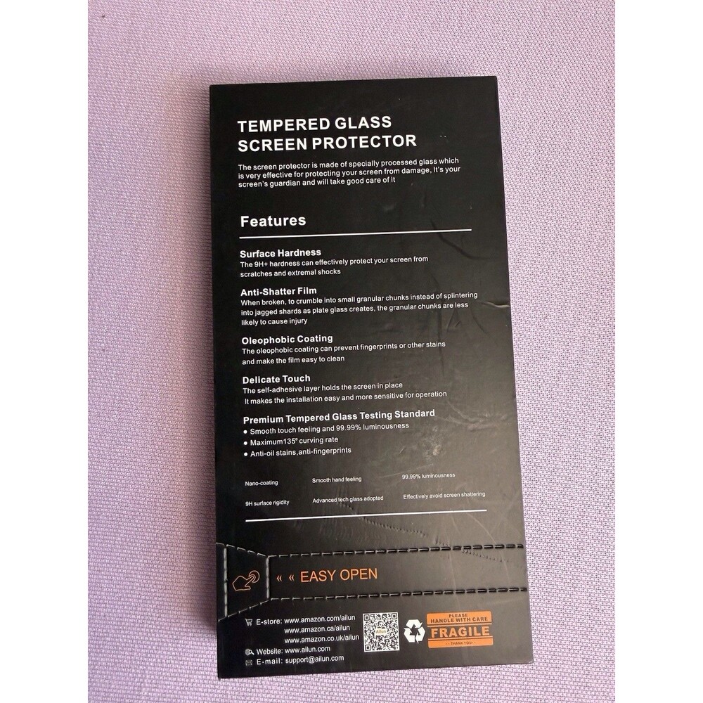 Ailun 9H Tempered Glass Screen Protector – High Clarity & Scratch Resistant - Picture 2 of 3
